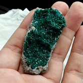 Beautiful Green Dioptase crystal specimen, Green crystals